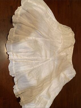 120% lino authentic Italian linen white skirt with lining,summer must have!